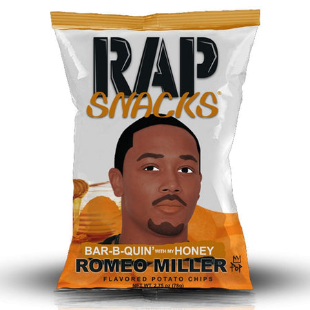 Rap Snacks-Romeo Miller Bar-B-Quin With My Honey Chips-78 g