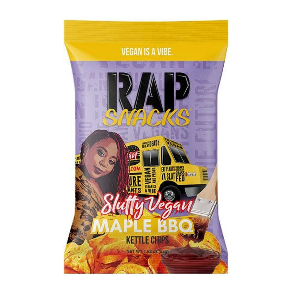 Rap Snacks - Slutty Vegan Maple BBQ Kettle Chips - 53g
