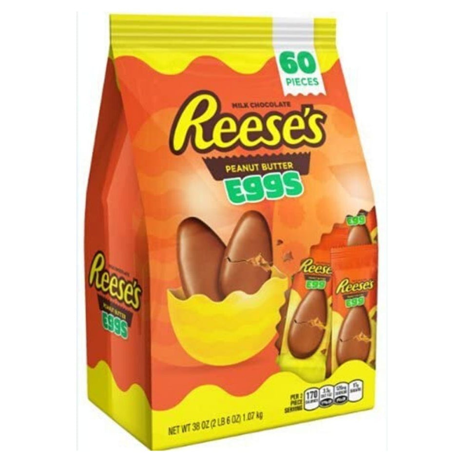 Easter Reese's Peanut Butter Cup Eggs Easter Candy-60 Pieces