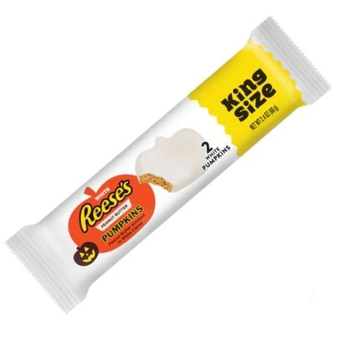 Halloween Reese's White Pumpkin Peanut Butter Cups-King Size
