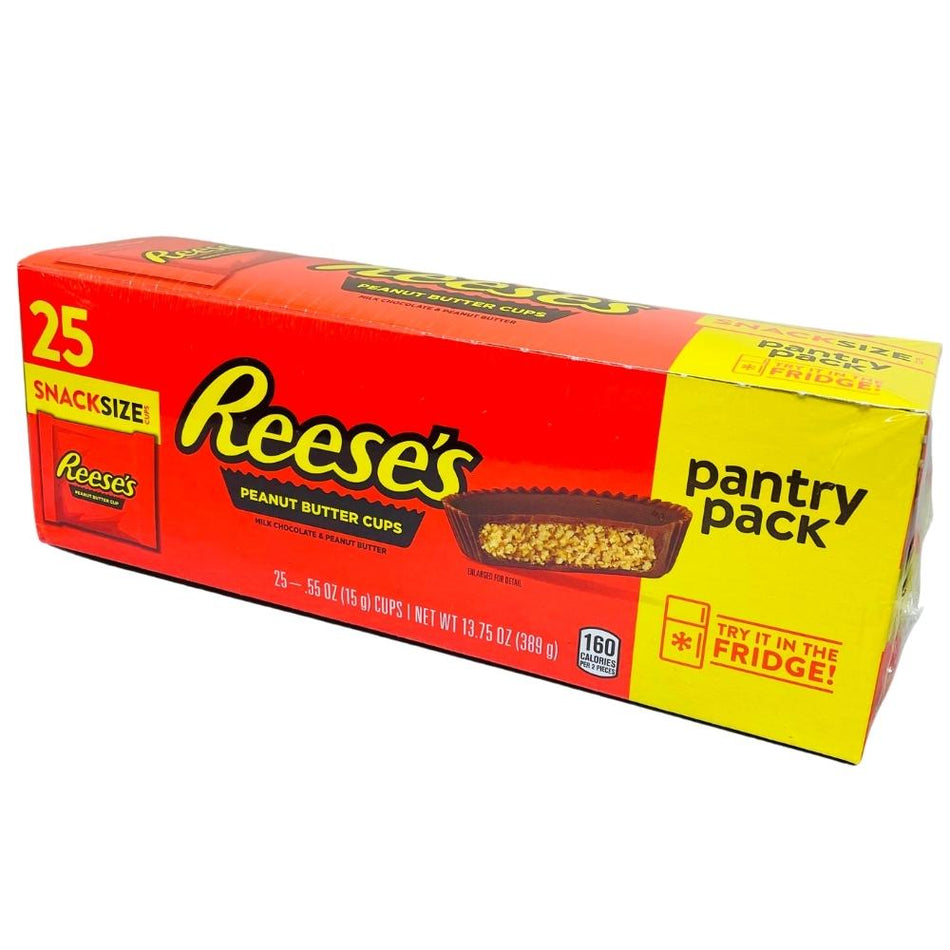Reese's Peanut Butter Snack Size Cups 25 Pieces Pantry Pack - 389g