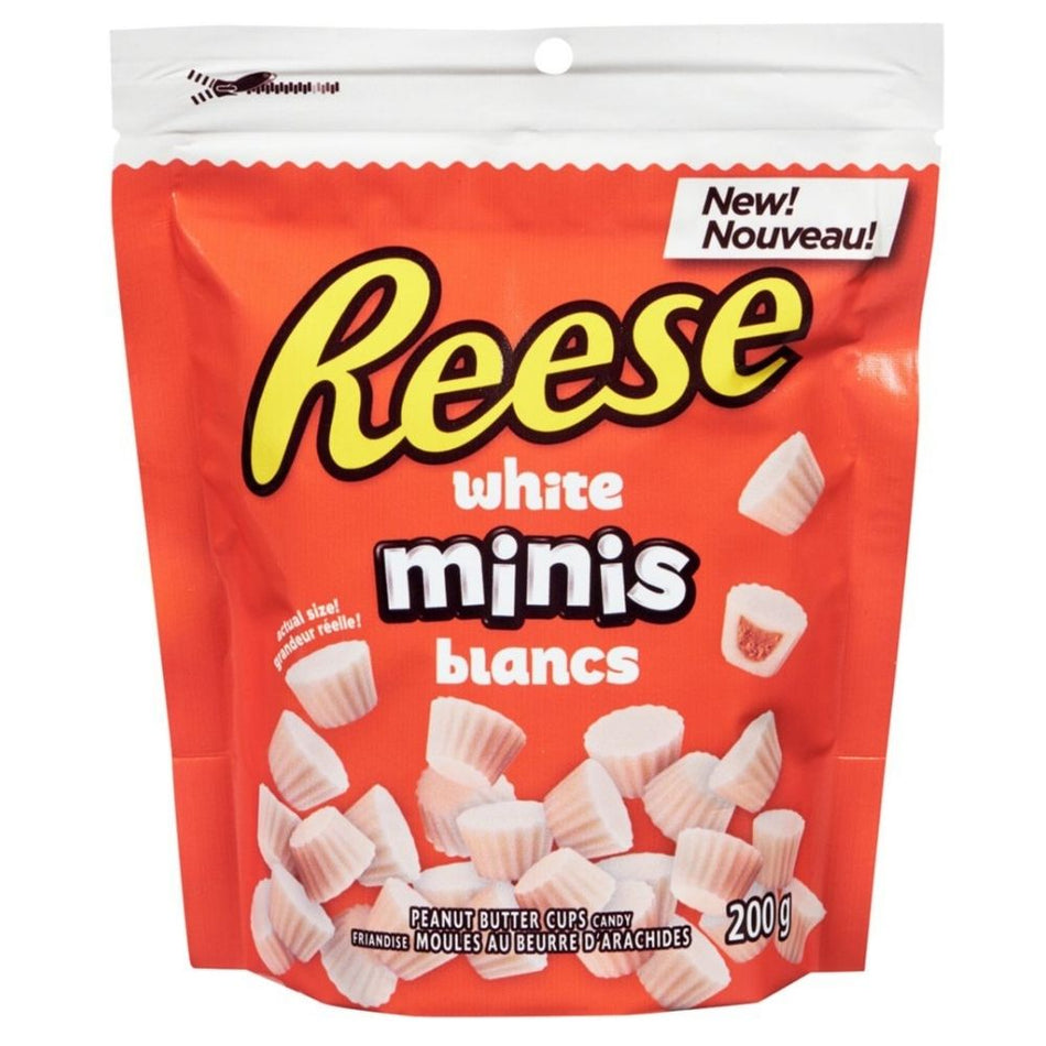 Reese White Minis Peanut Butter Cups Candy - 200 g