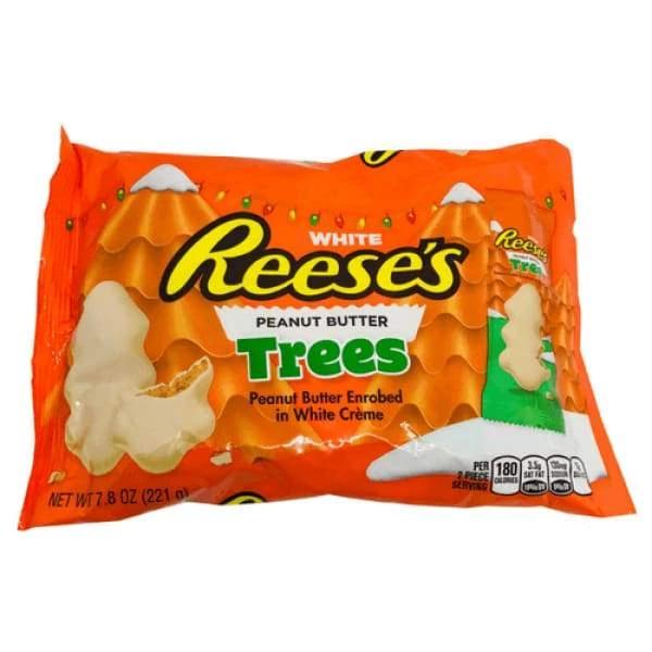 Reeses White Peanut Butter Trees Hersheys 300g - Chocolate Christmas Candy Christmas Gift Ideas Christmas Stocking Stuffers Colour_Orange