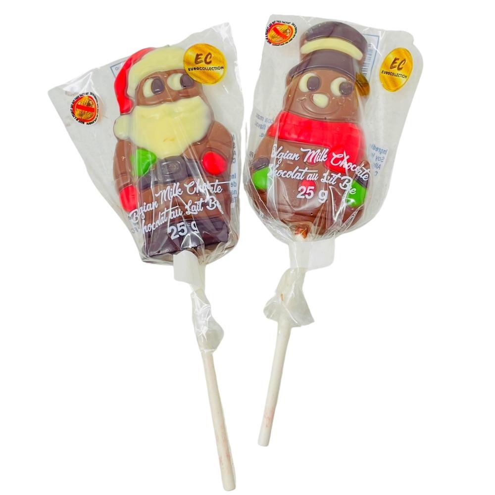 Belgian Milk Chocolate Christmas Lollipops - 25g