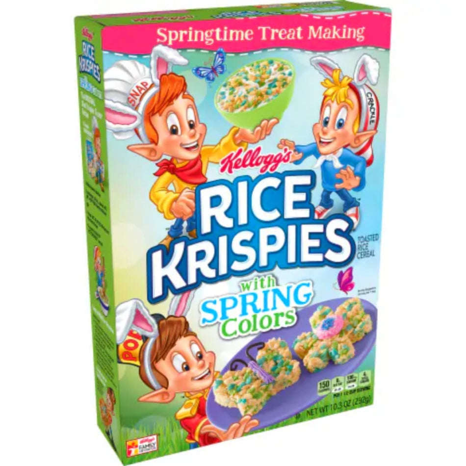 Easter Kellogg's Rice Krispies Cereal Spring Colours - 10.3oz