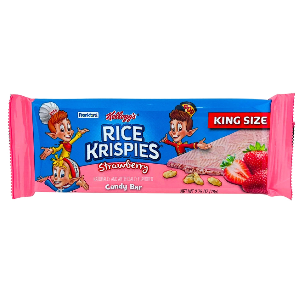 Rice Krispies King Size Strawberry Bar - 2.75oz - Rice Krispies - Rice Krispies Candy Bar - Strawberry Candy