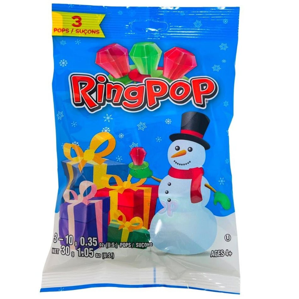 Ring Pop Christmas Candy - 3 Pack