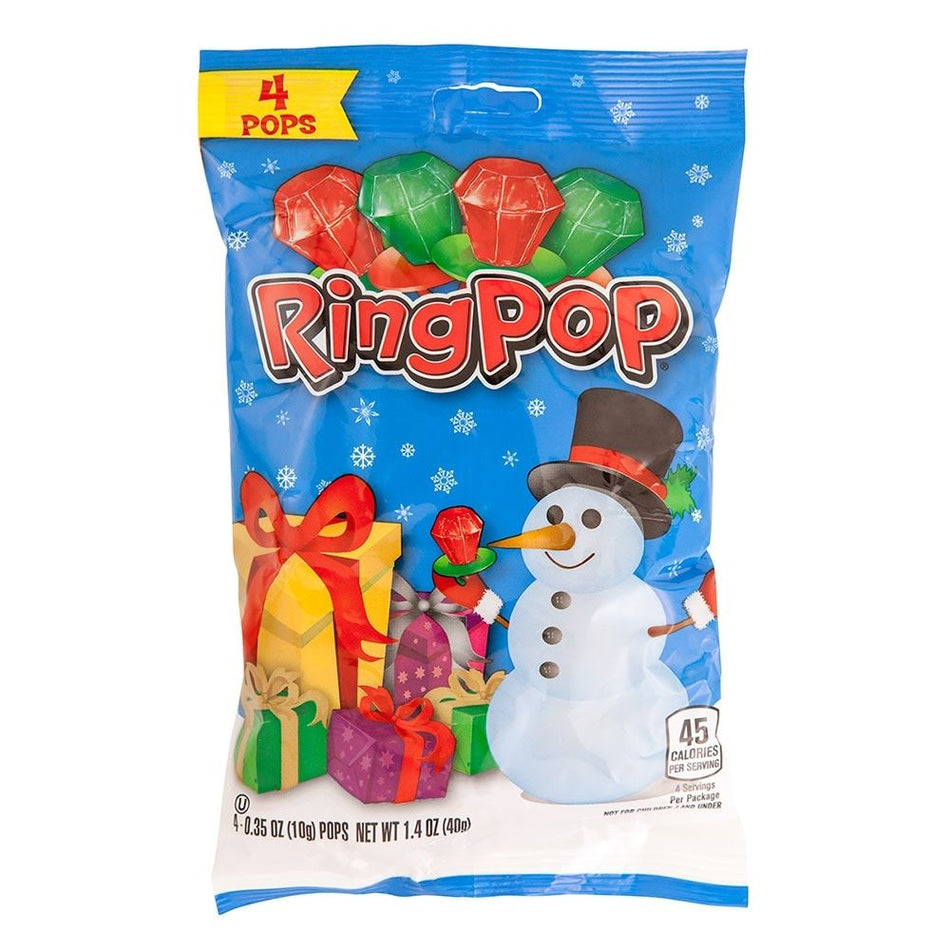 Ring Pop Christmas Candy 4 Pack