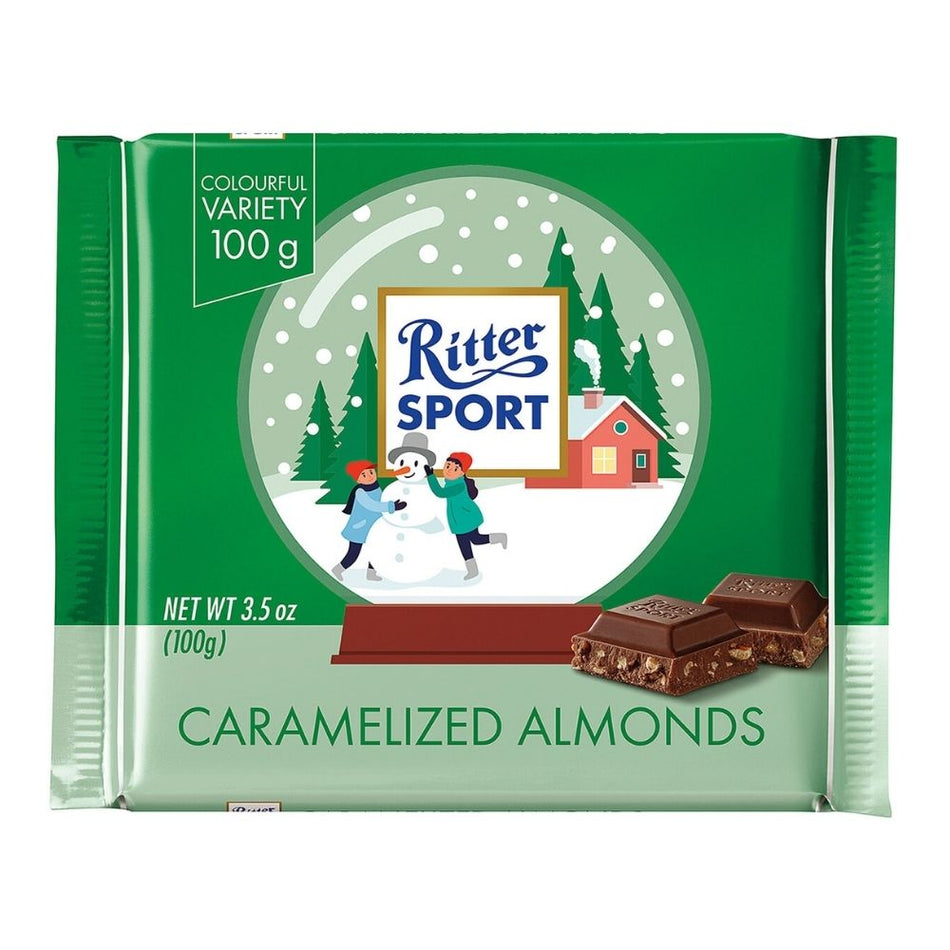 Ritter Sport Caramelized Almonds Chocolate Bars - 100 g