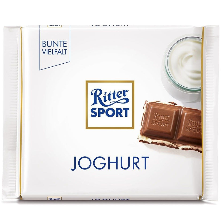 Ritter Sport German Milk Chocolate Bar with Joghurt Yogurt Filling 100g Candy Funhouse