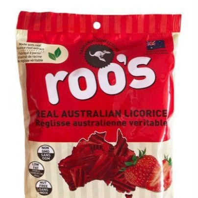 Roo's Australian Licorice Candy-Strawberry