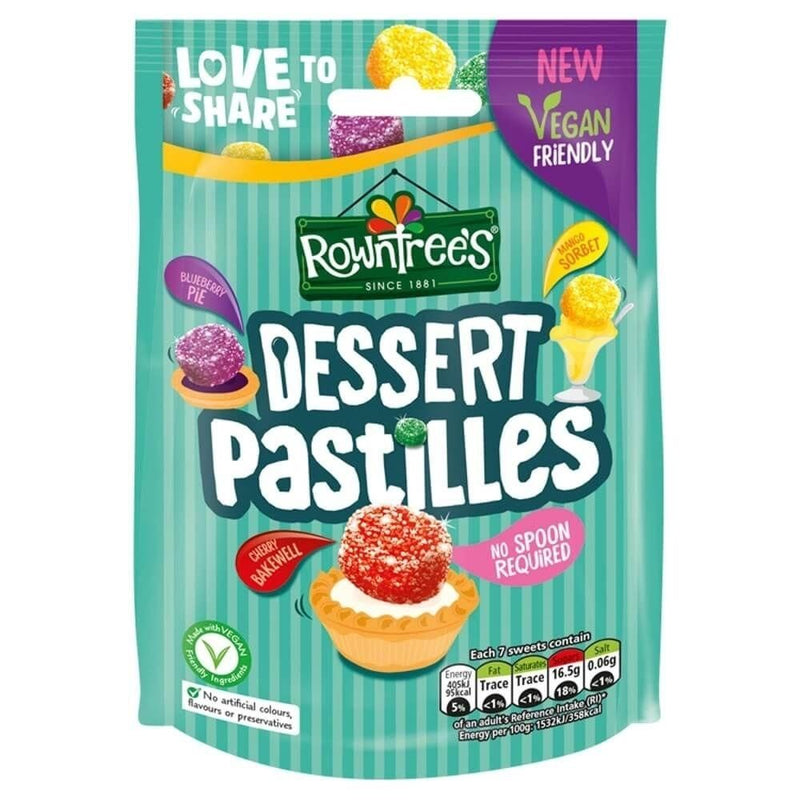 Rowntree's Dessert Pastilles Share Size Bag 139g Candy Funhouse Online Candy Shop