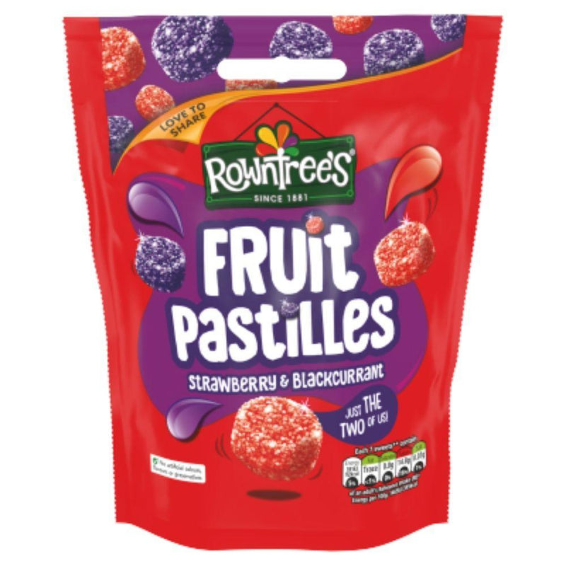 Rowntree's Fruit Pastilles Strawberry & Blackcurrant UK