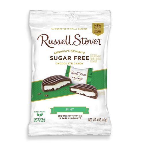 Russell Stover Sugar Free Mint Patties Candy-85 g