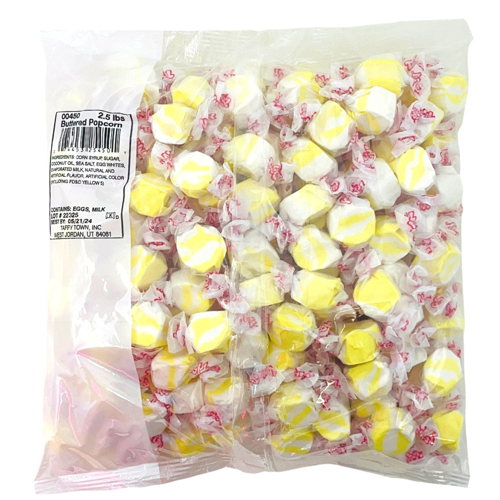 Salt Water Taffy - Buttered Popcorn - 2.5lb
