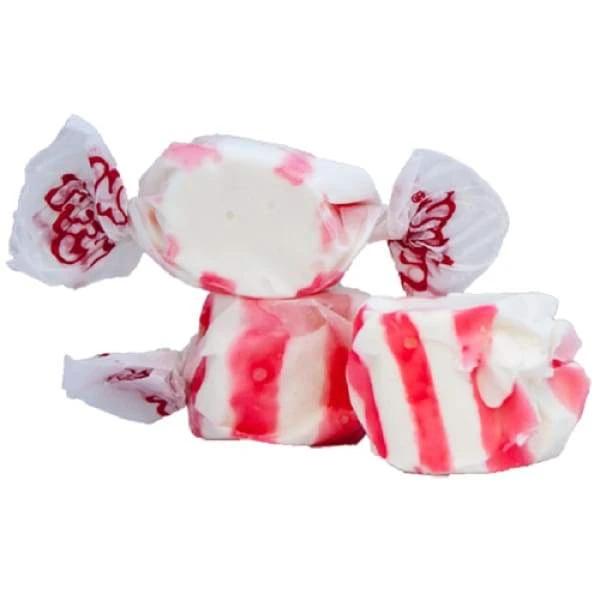 Salt Water Taffy-Peppermint Taffy Town 3kg - Bulk Candy Buffet Colour_Red Gluten Free Individually Wrapped