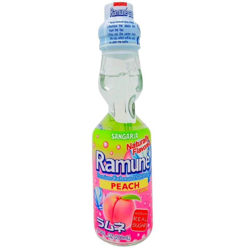 Sangaria Ramune Peach - 6.76oz
