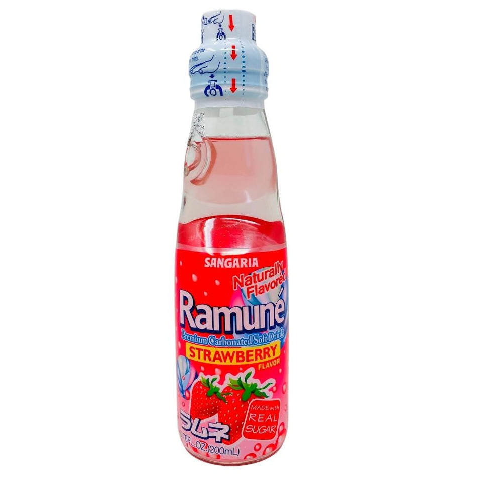 Sangaria Ramune Strawberry - 6.76oz