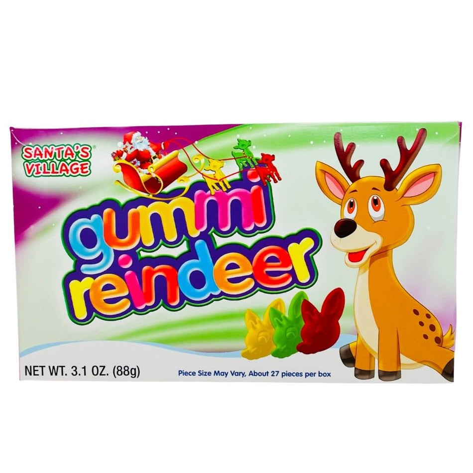 Santa's Village Gummi Reindeer - 3.1oz - Christmas Candy - Christmas Treats - Christmas Sweets - Gummy - Gummy Candy - Christmas Gummy