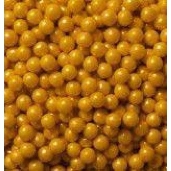 Shimmer Pearls-Gold SweetWorks 1kg - Bulk Candy Buffet gold Hard Candy Bulk Type_Bulk