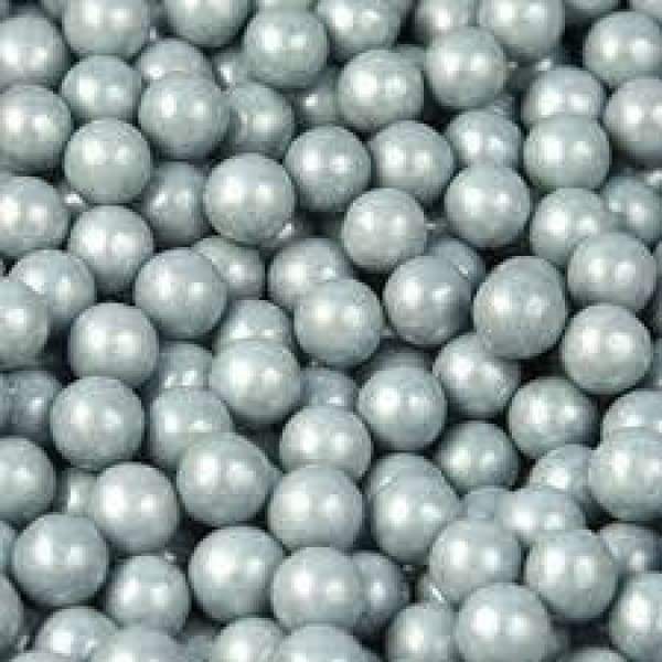 Sixlets Silver SweetWorks 1kg - Bulk Candy Buffet Chocolate Silver Sixlets