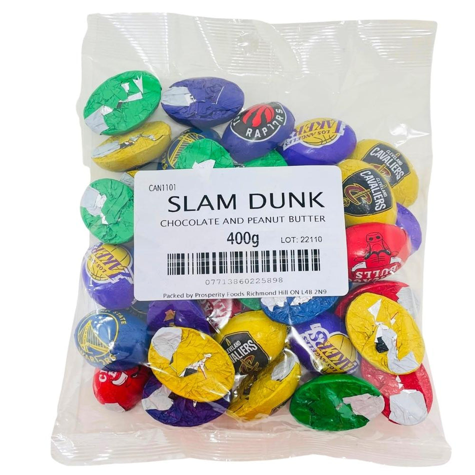 Slam Dunk NBA Peanut Butter Chocolates Bag - 400g