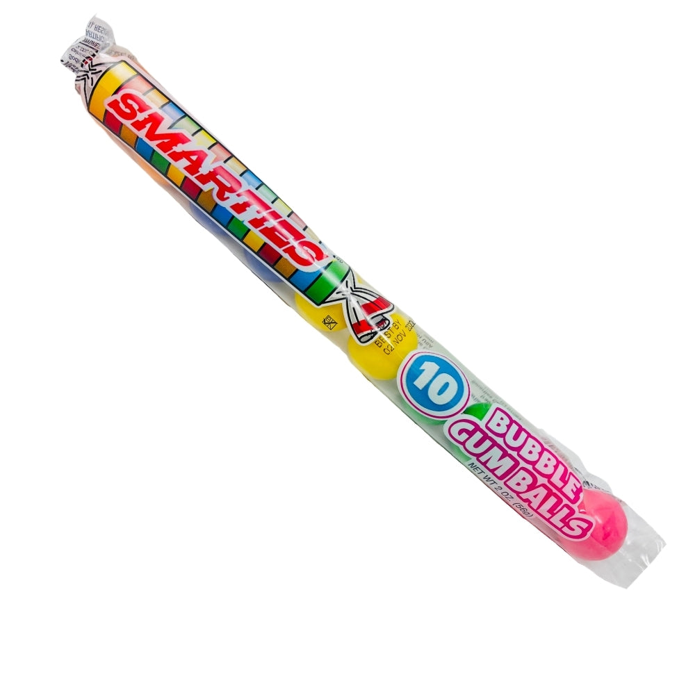 Smarties Bubble Gum Balls 10 Pack - Bubblegum - Smarties Candies - Smarties - American Candy - Bubble Gum - Chewing Gum
