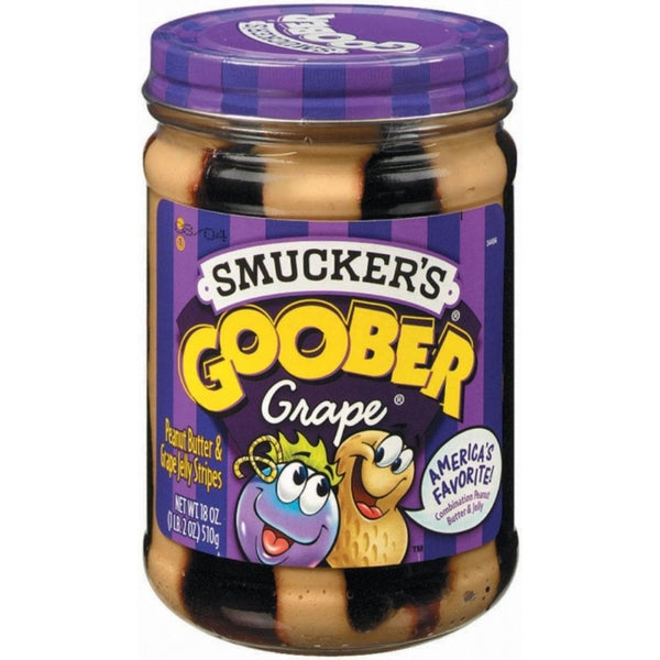 Smucker's Goober Grape Peanut Butter & Jelly Stripes - 18 oz