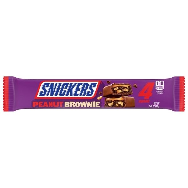 Snickers Peanut Brownie 4 Square Candy Funhouse