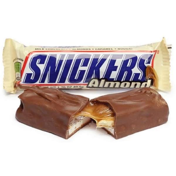 Snickers Almond Bar Mars 60g - 2000s Bar Canadian Chocolate Chocolate Bars