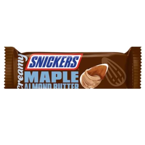 Snickers Creamy Maple Almond Butter Candy Bar-1.4 oz Mars - 2010s American Bar Chocolate Era_2010s