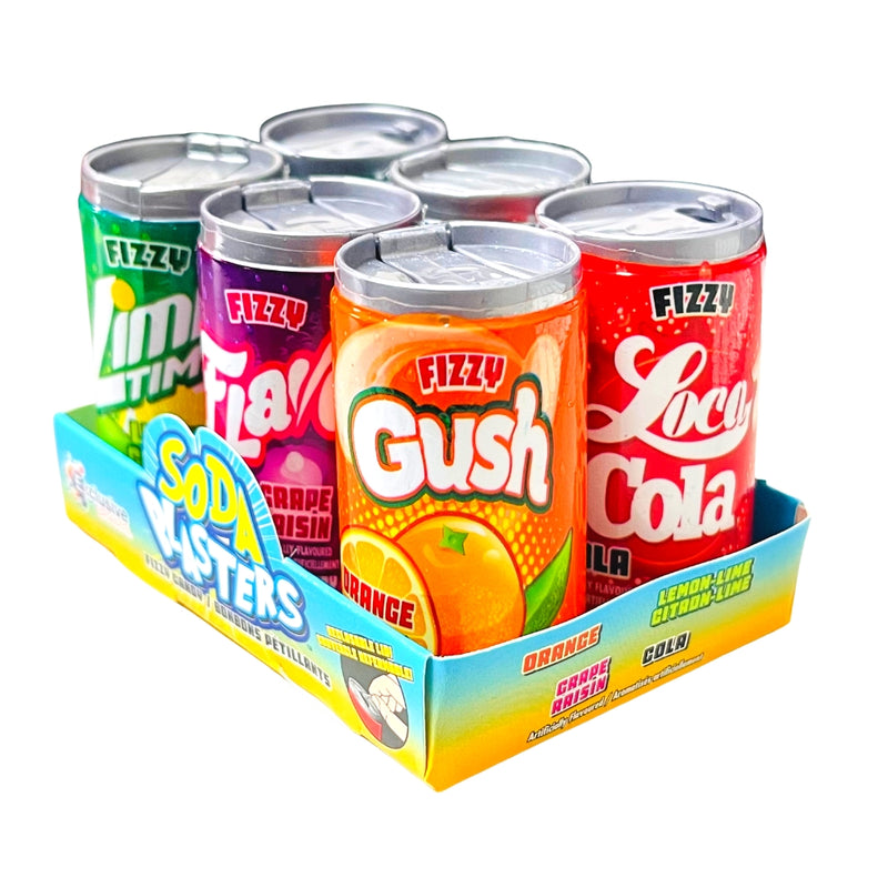 Soda Blasters Fizzy Candy (6 pack) - Soda Blasters FIzzy Candy - Fizzy Candy - Soda Candy - Soda Blasters - Gag Gift - Fun Candy - Toy Candy