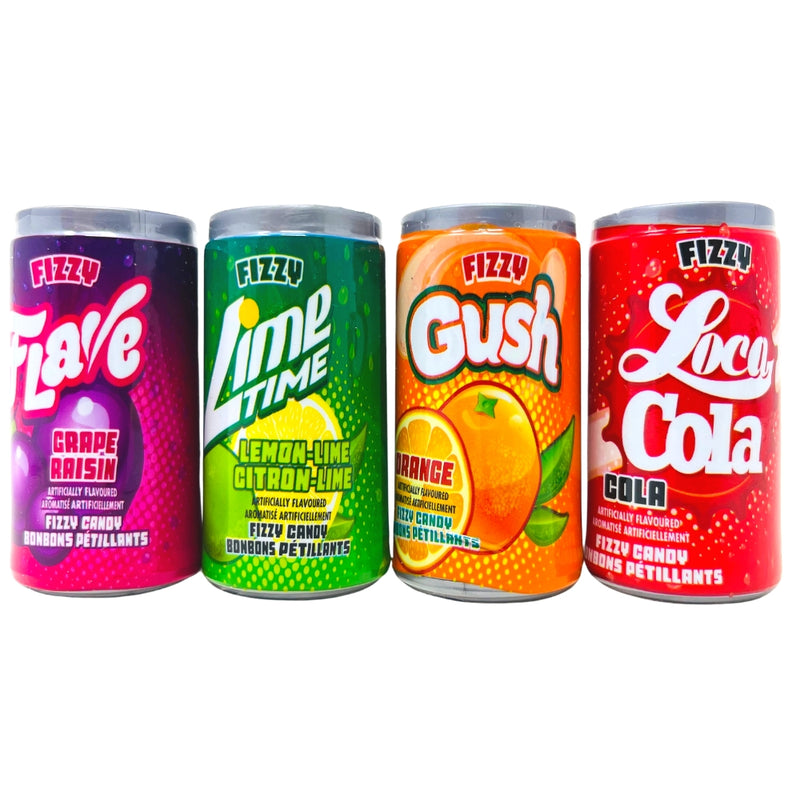 Soda Blasters Fizzy Candy All 4 Four Flavours - Soda Blasters FIzzy Candy - Fizzy Candy - Soda Candy - Soda Blasters - Gag Gift - Fun Candy - Toy Candy
