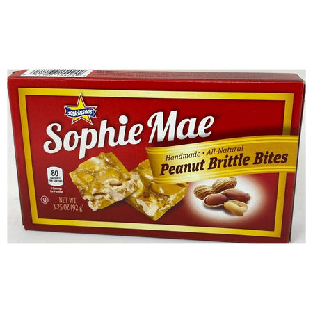Sophie Mae Peanut Brittle - 3.25oz - Christmas Candy - Stocking Stuffer - Hostess Gift - Classic Candy - Traditional Candy - Christmas Treats - Sophie Mae Peanut Brittle Bites - Sophie Mae Candy - Sophie Mae Peanut Brittle