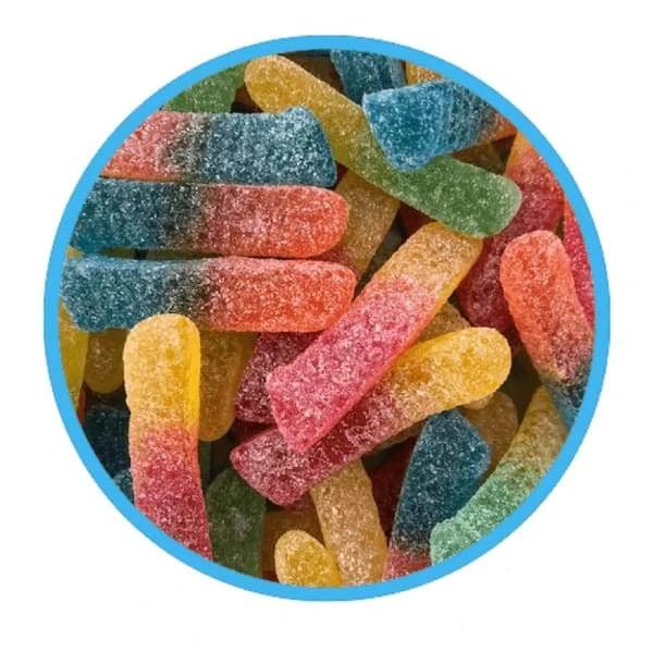 CCC Sour Atomic Neon Worms Gummy Candy - 2kg Halal