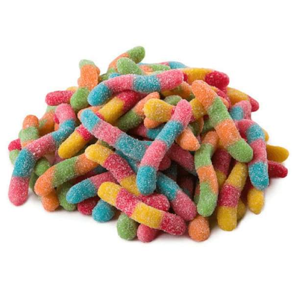 Sour Neon Worms Gummy Candy Huer 1.1kg - Bulk Candy Buffet gummies Gummy rainbow