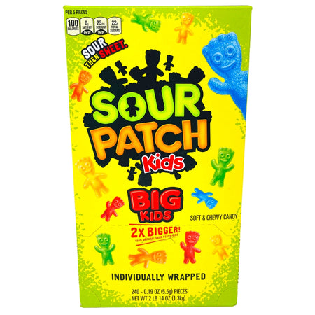 Sour Patch Kids 240ct - Sour Patch Kids 240ct - Bulk sour candy - Chewy fruity candies - Fun-size sour treats - Shareable candy pack - Sour and sweet flavour mix - Large candy assortment - Party-sized sour candy - Classic Sour Patch Kids - Best sour candy deal