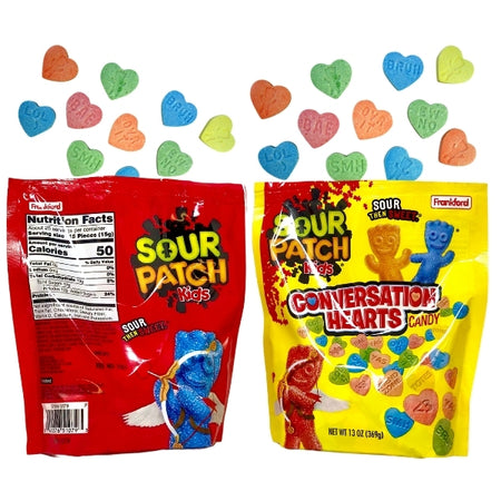 Sour Patch Kids Conversation Hearts Candy - 369g