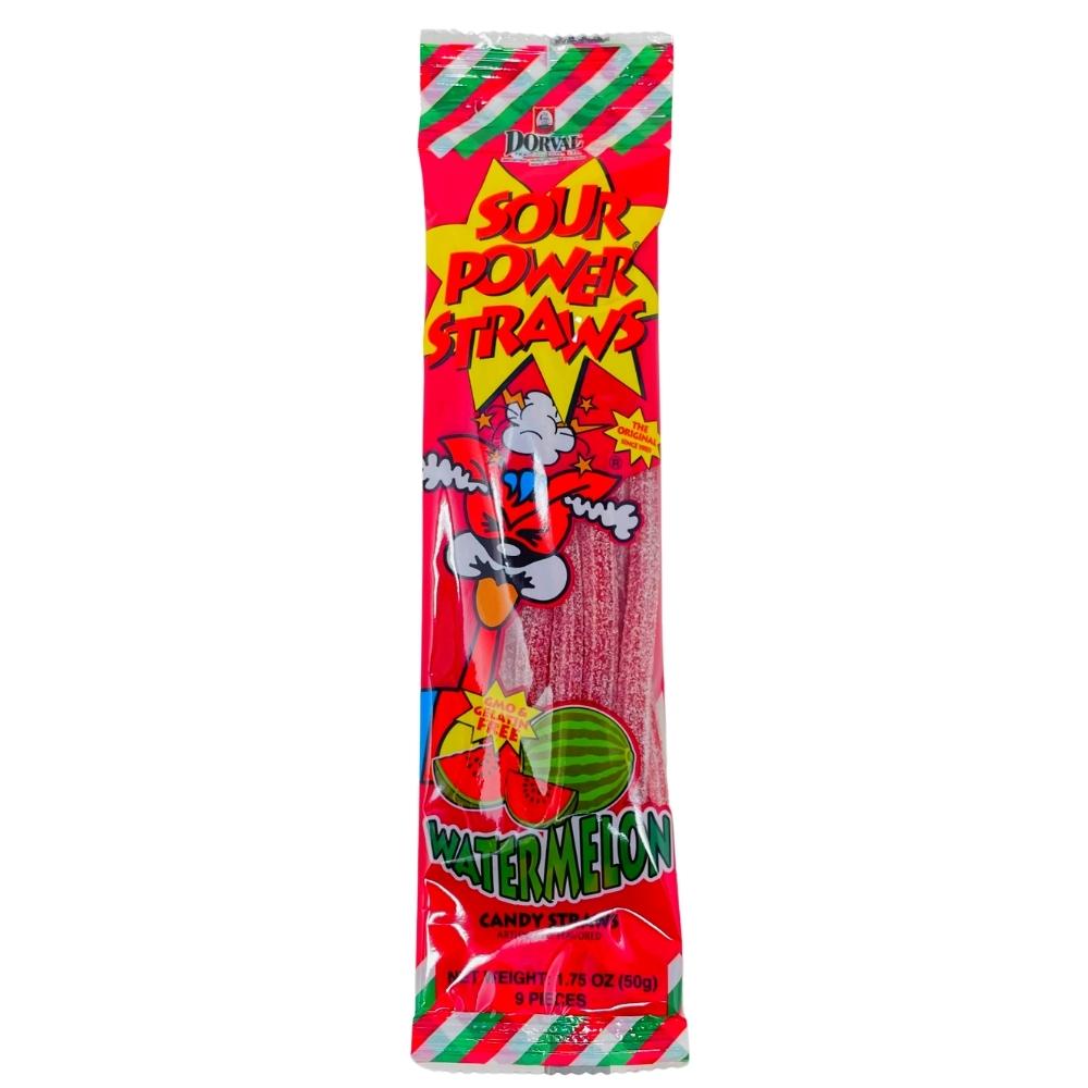 Sour Power Straws Watermelon - 1.75oz