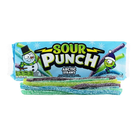 Sour Punch Arctic Straws 105g Candy Funhouse Canada