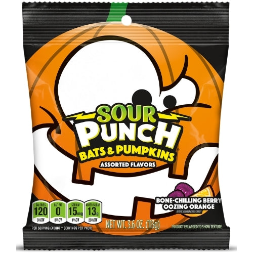 Sour Punch Bats and Pumpkins Licorice - 3.6 oz