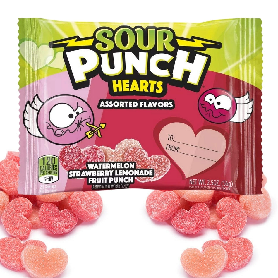 Sour Punch Hearts 56g Valentine's Candy Candy Funhouse Candy