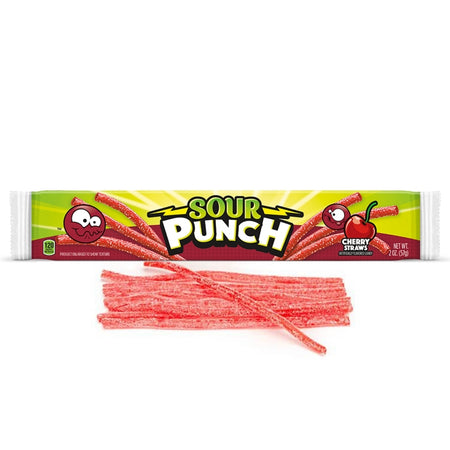 Sour Punch Cherry Straws - 2oz