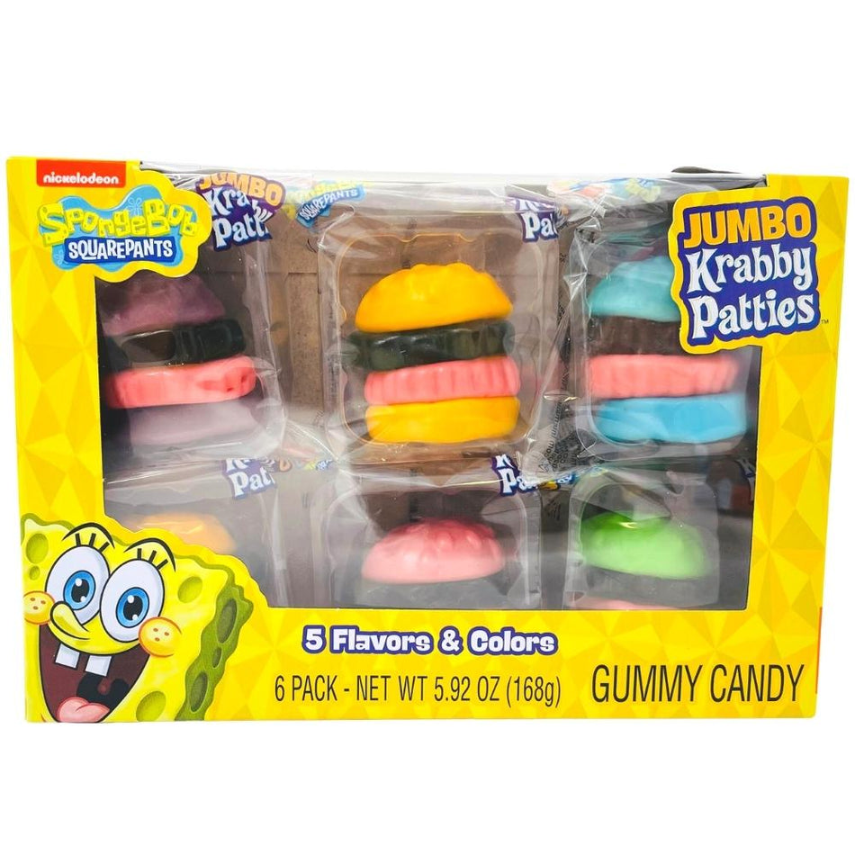 SpongeBob Jumbo Krabby Patties Box 6pk - 5.92oz