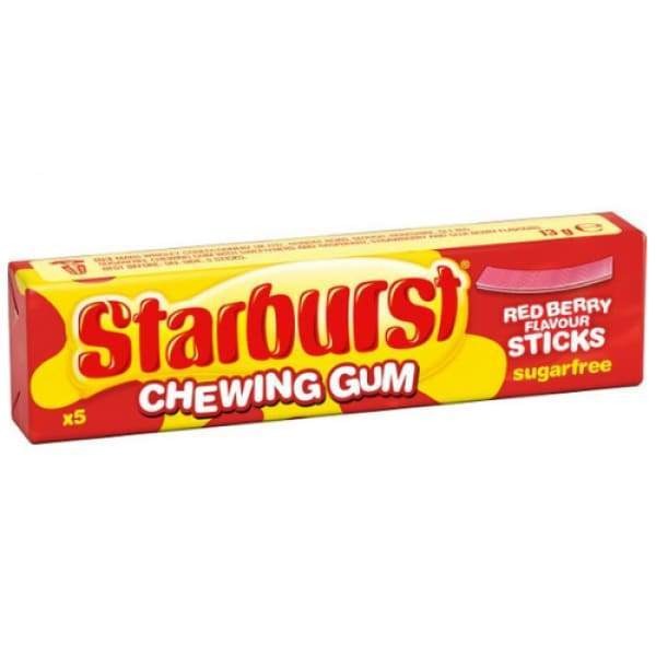 Starburst Chewing Gum Red Berry UK - 5 Sick Pack