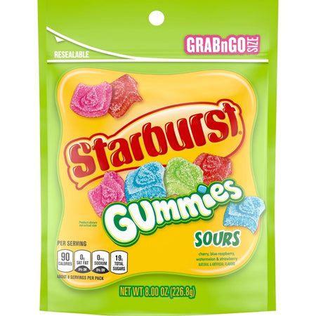 Starburst Gummies Sours Grab n Go Size - 226.8g