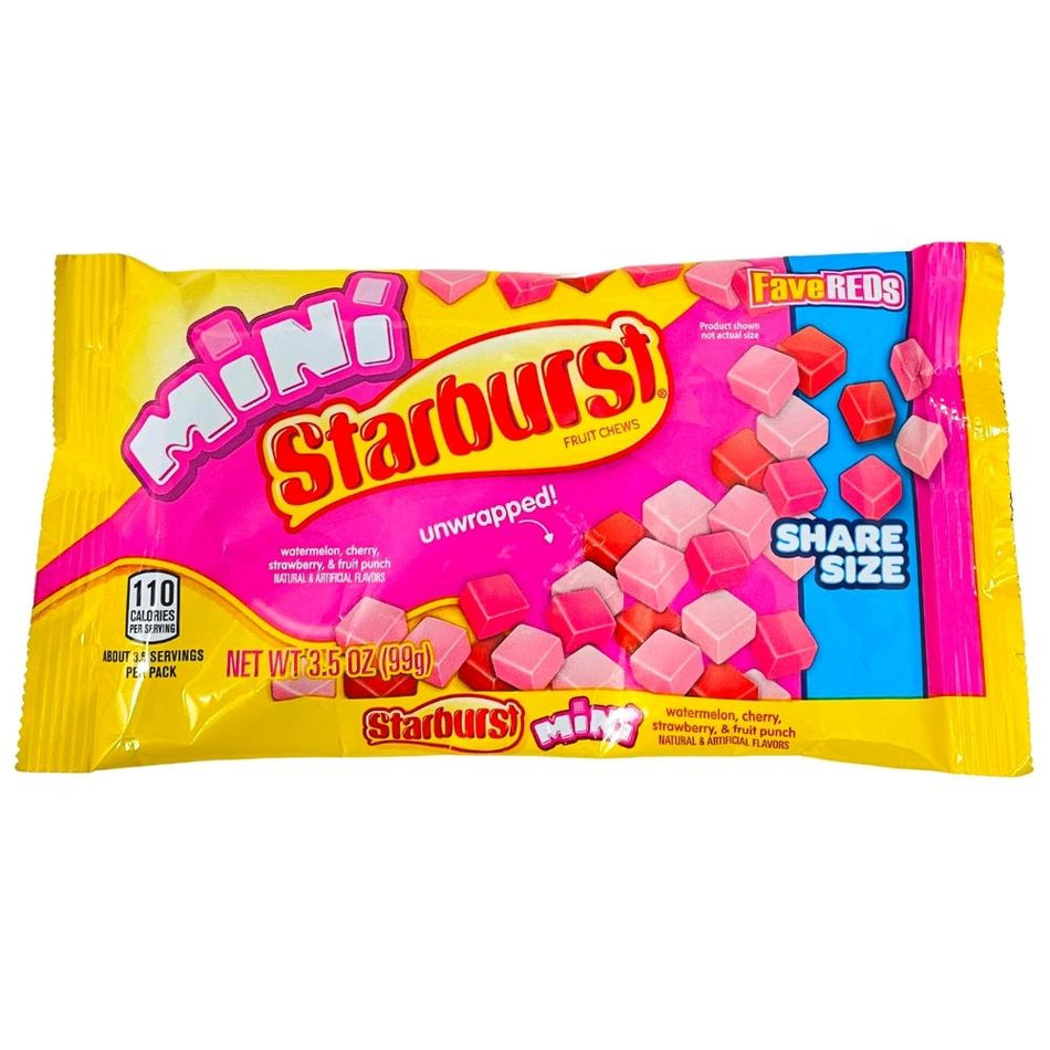 Starburst Mini Fave Reds - 3.5oz - Starburst candy - Starburst candies - retro candy