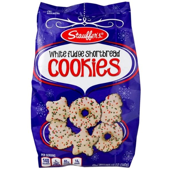 Stauffer's White Fudge Holiday Cookies - 12oz Candy Funhouse Canada