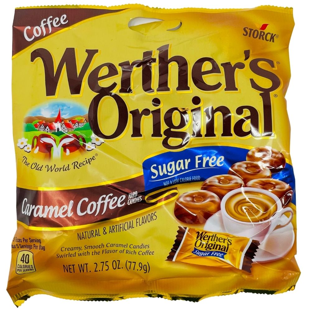 Storck Werther's Original Caramel Coffee Sugar Free Hard Candies 77.9 g Candy Funhouse Online Candy Shop