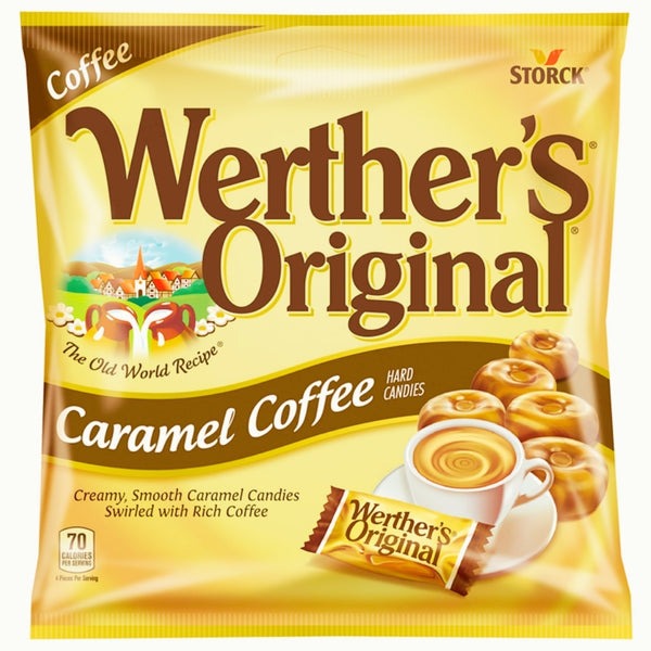 Storck Werther's Original Caramel Coffee Hard Candies 2.65oz Candy Funhouse